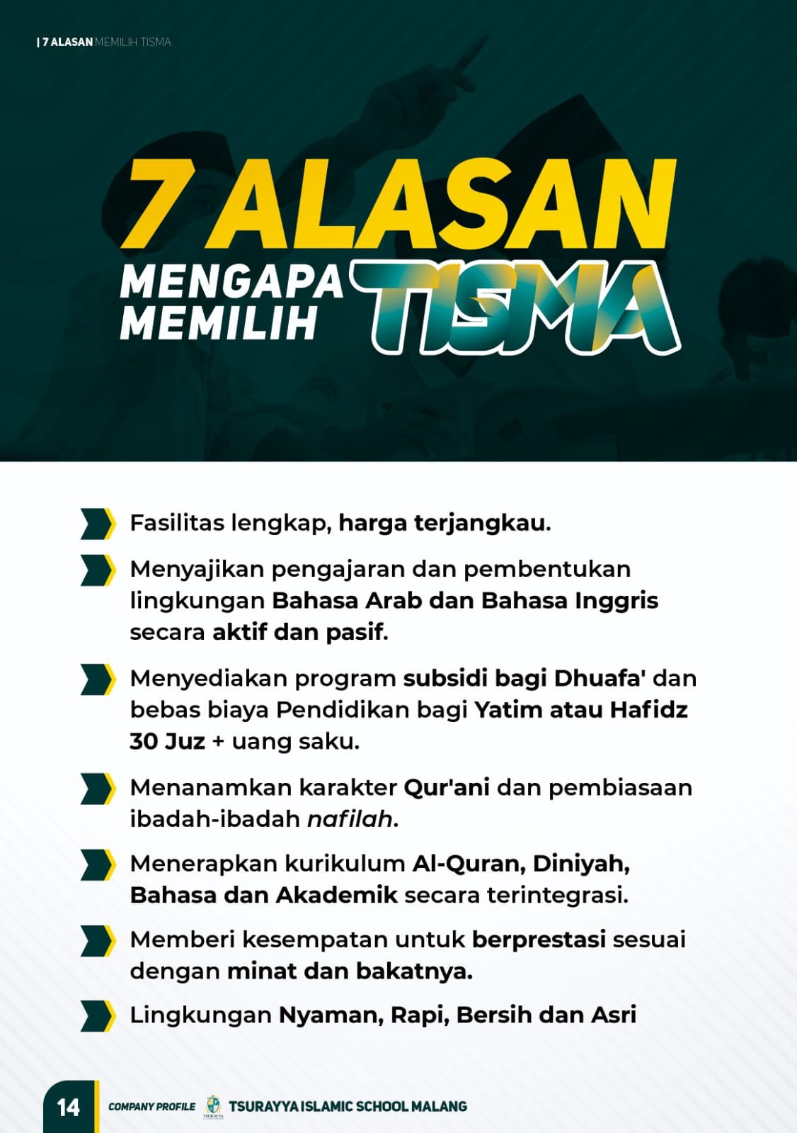 Halaman 16 - 7 Alasan Memilih TISMA